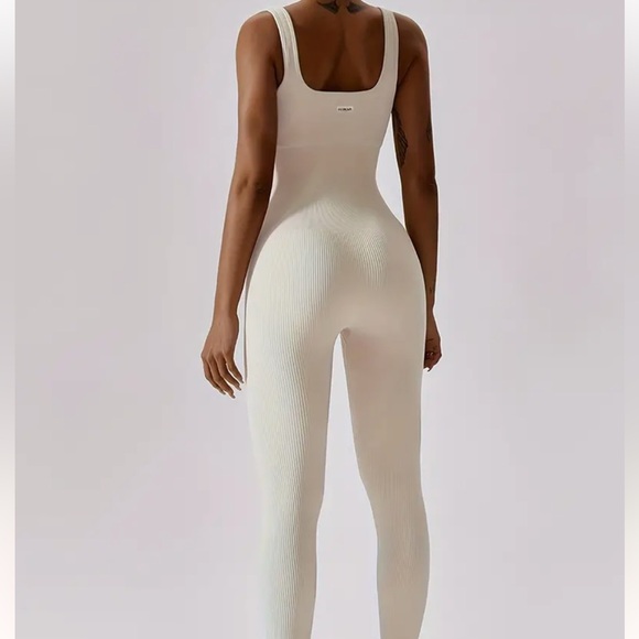 Callie Lives Compression Shapewear Neutral Jumpsuits BROWN Ivory Nude Large XL - Picture 12 of 14